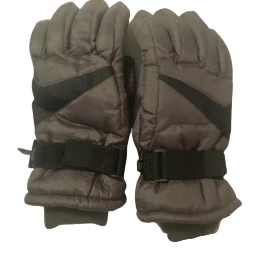 Thinsulate Winter Gloves Snow Ski 40 Gram Insulation Gray Black Small Womens
